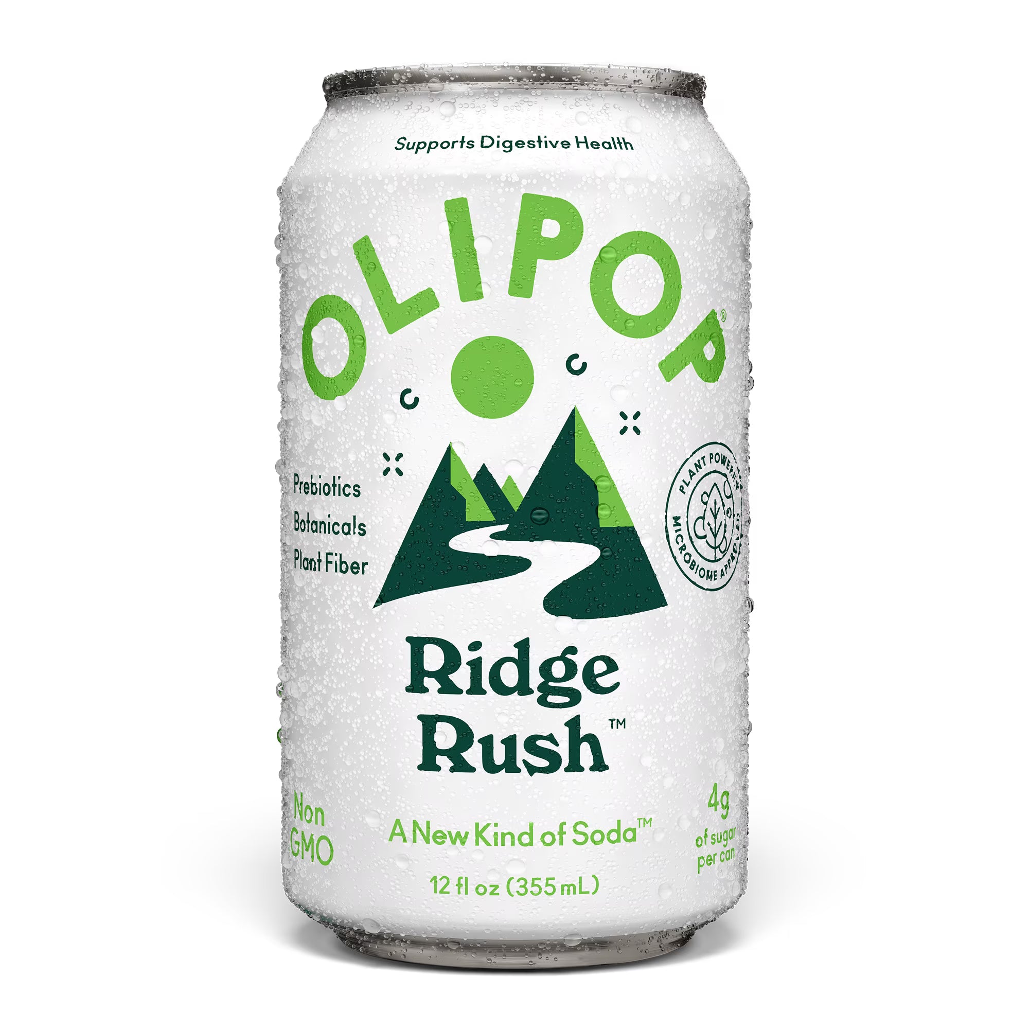 OLIPOP Prebiotic Soda Ridge Rush