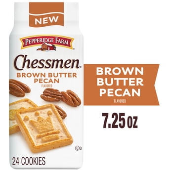 Pepperidge Farm Chessmen Brown Butter Pecan Flavored Cookies – Classic American Cookies