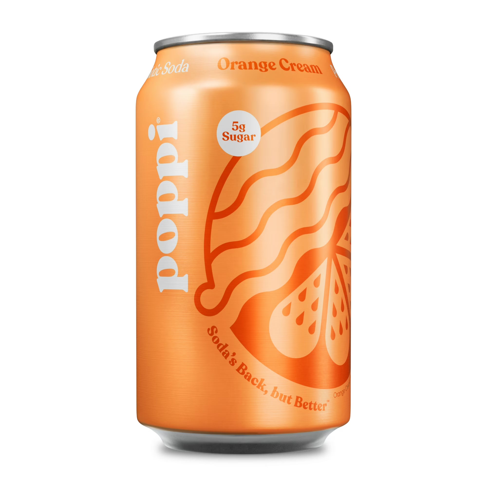 poppi Prebiotic Soda Orange Cream