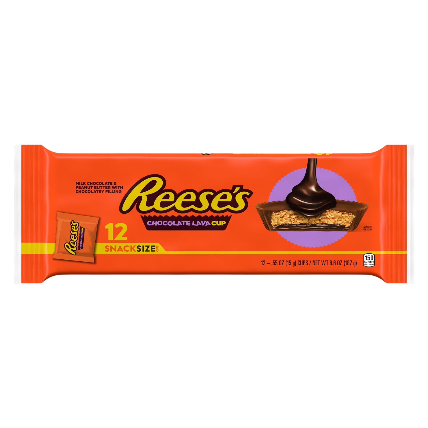 Reese's Chocolate Lava Snack Size Peanut Butter Cups – Rich American Chocolate Candy