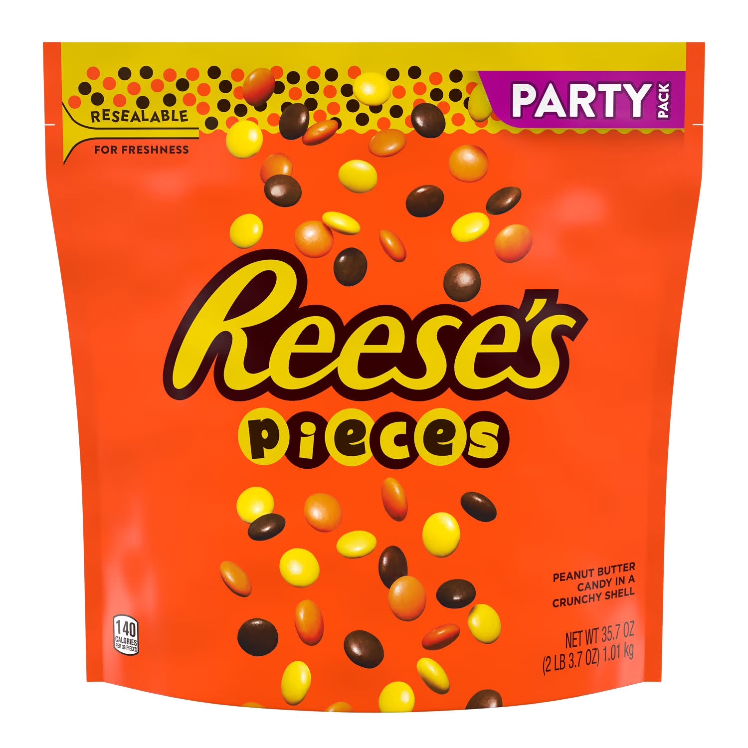 Reese's Pieces Peanut Butter Candy – Crunchy Shell American Candy