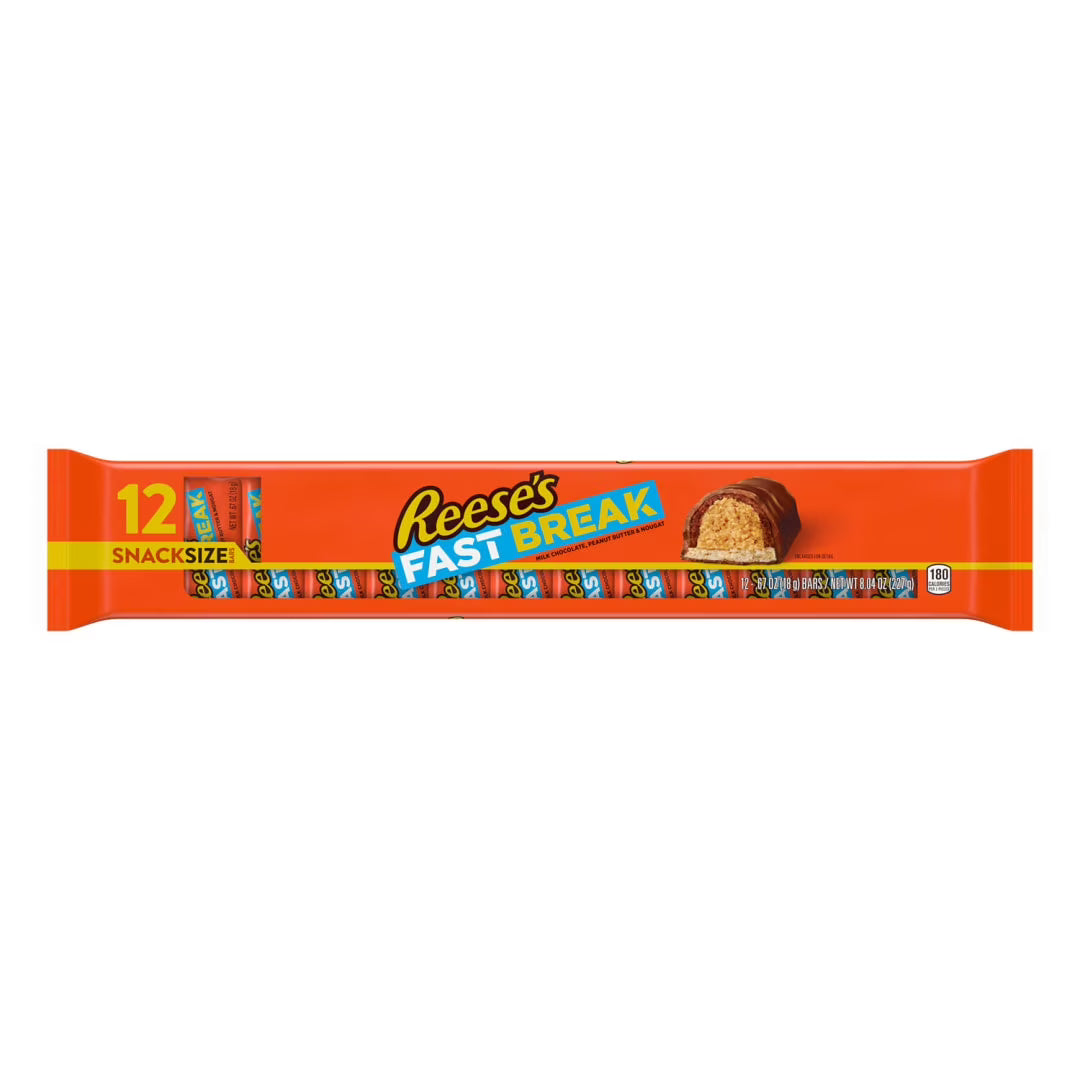 Reese's Fast Break Peanut Butter Nougat Bars – American Chocolate Peanut Butter Candy