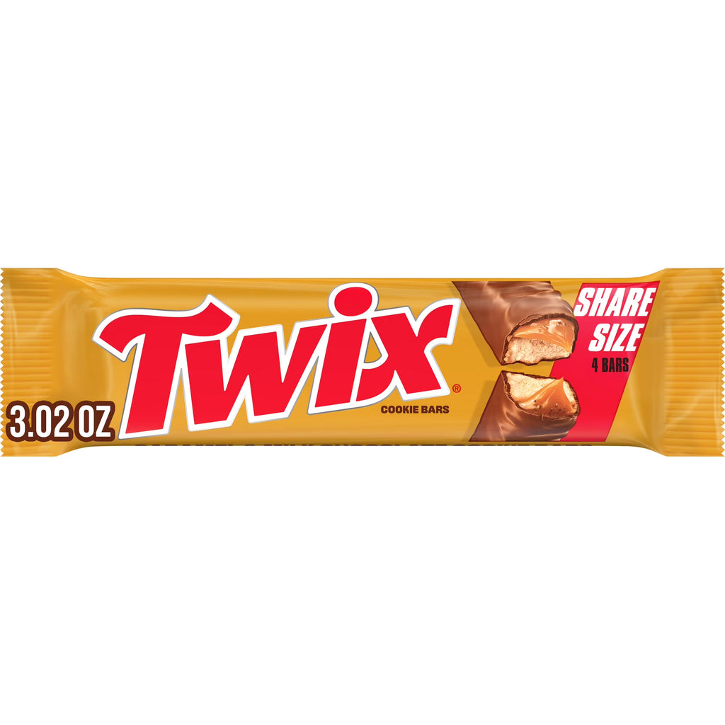 Barre chocolatée Twix au chocolat au lait et caramel