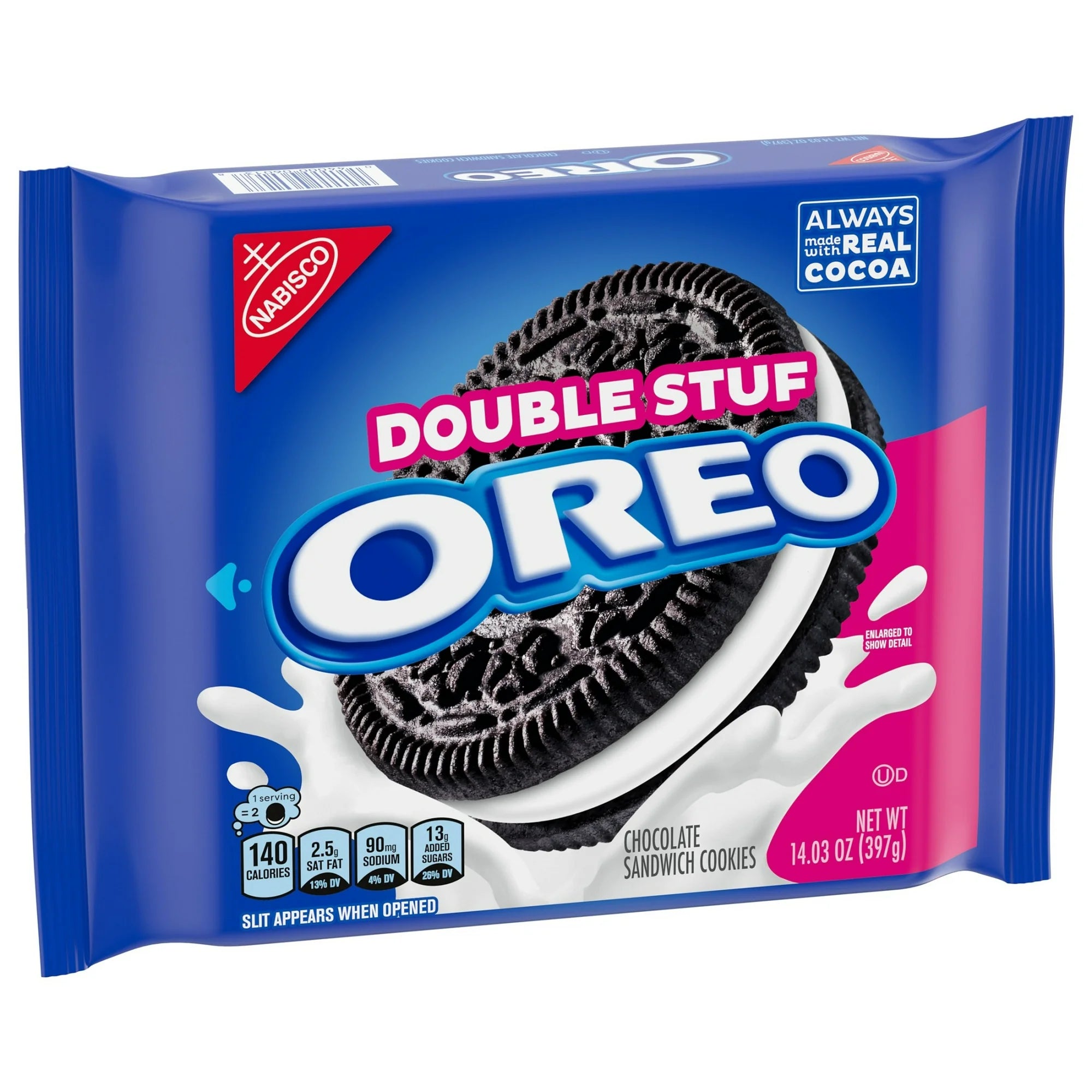 Oreo Double Stuf Chocolate Sandwich Cookies – Classic American Cookies with Extra Creme