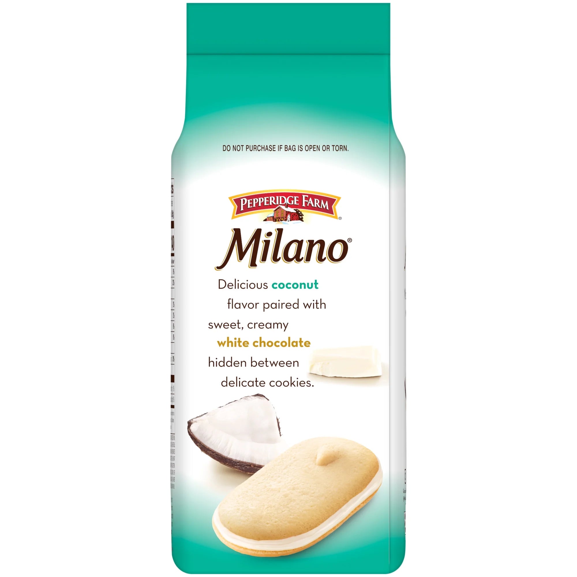 Pepperidge Farm Milano White Chocolate Coconut Flavored Cookies – Classic American Cookies