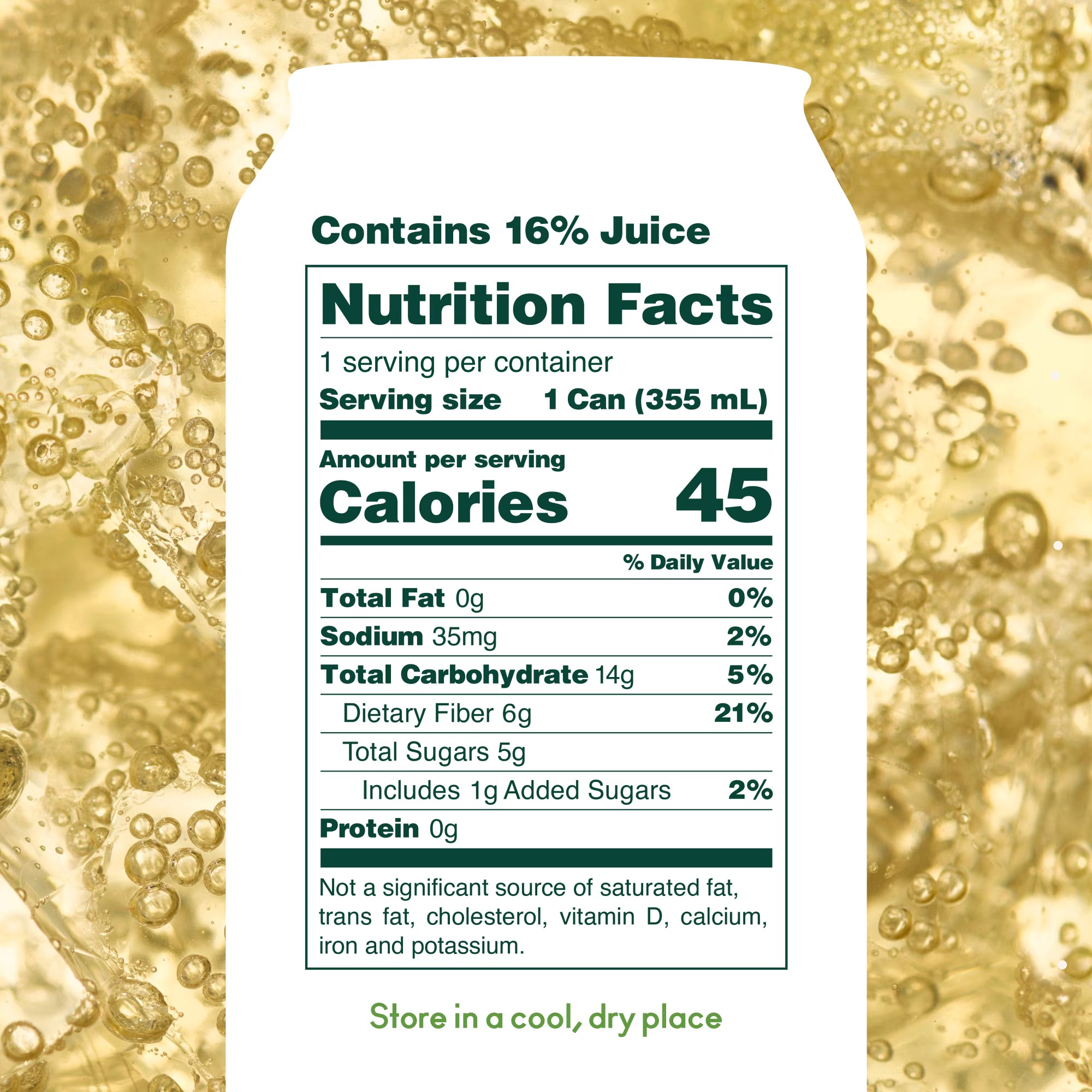 OLIPOP Soda prébiotique Ginger Ale