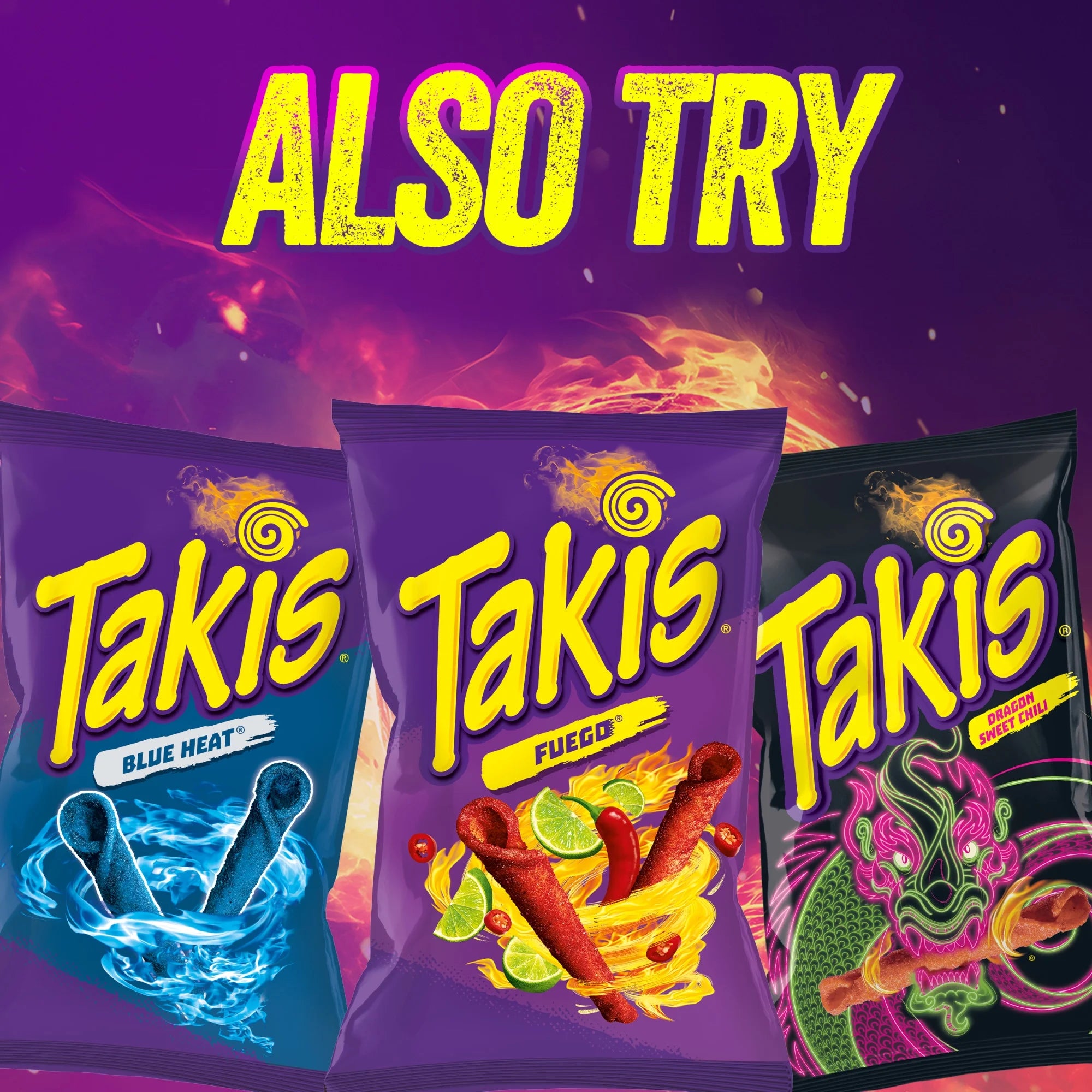 Chips tortilla roulées Takis Nacho Xplosion