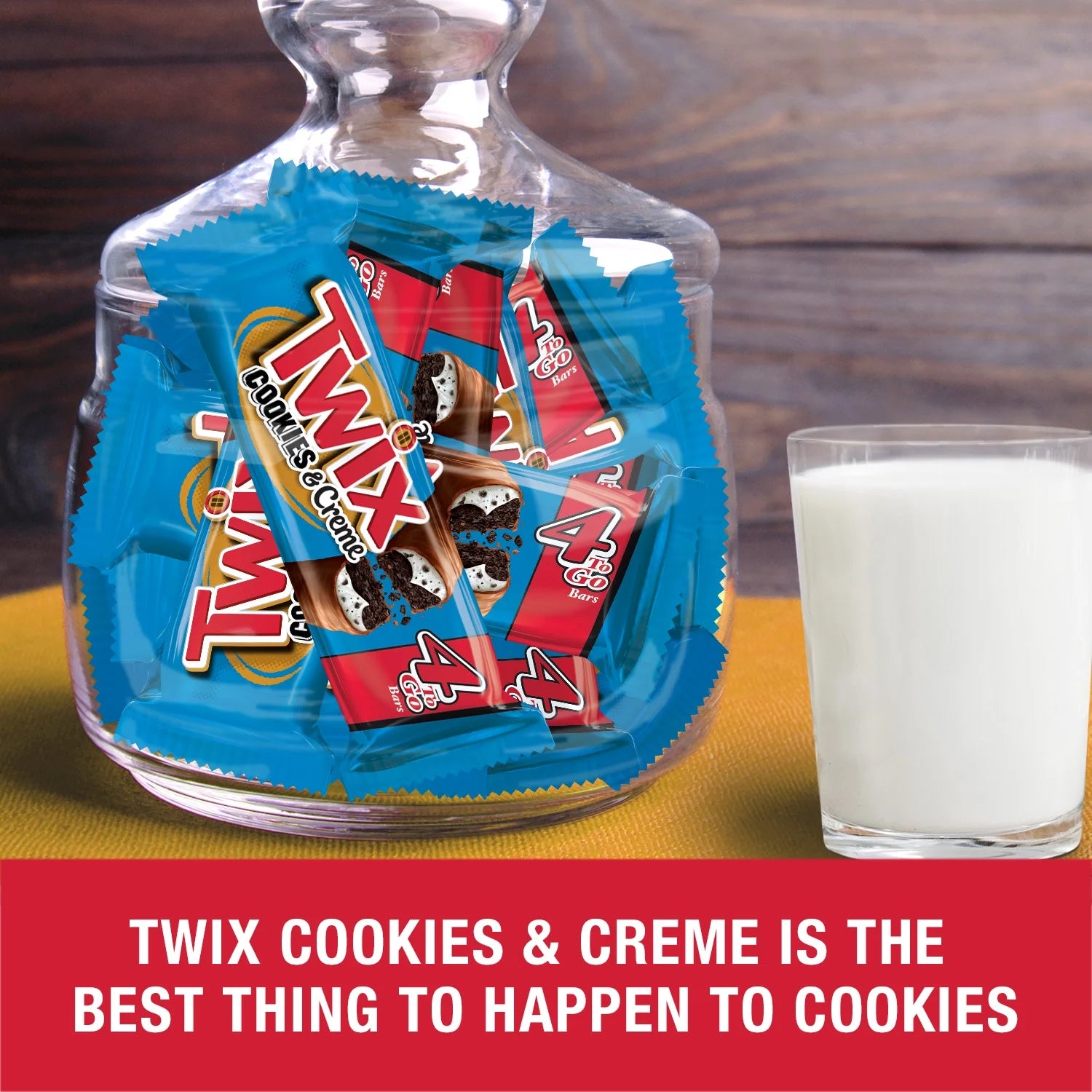 Twix Cookies & Creme Chocolate Candy Bar