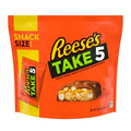 Barres de bretzel, cacahuètes et chocolat Reese's Take 5 – Bonbons américains sucrés-salés