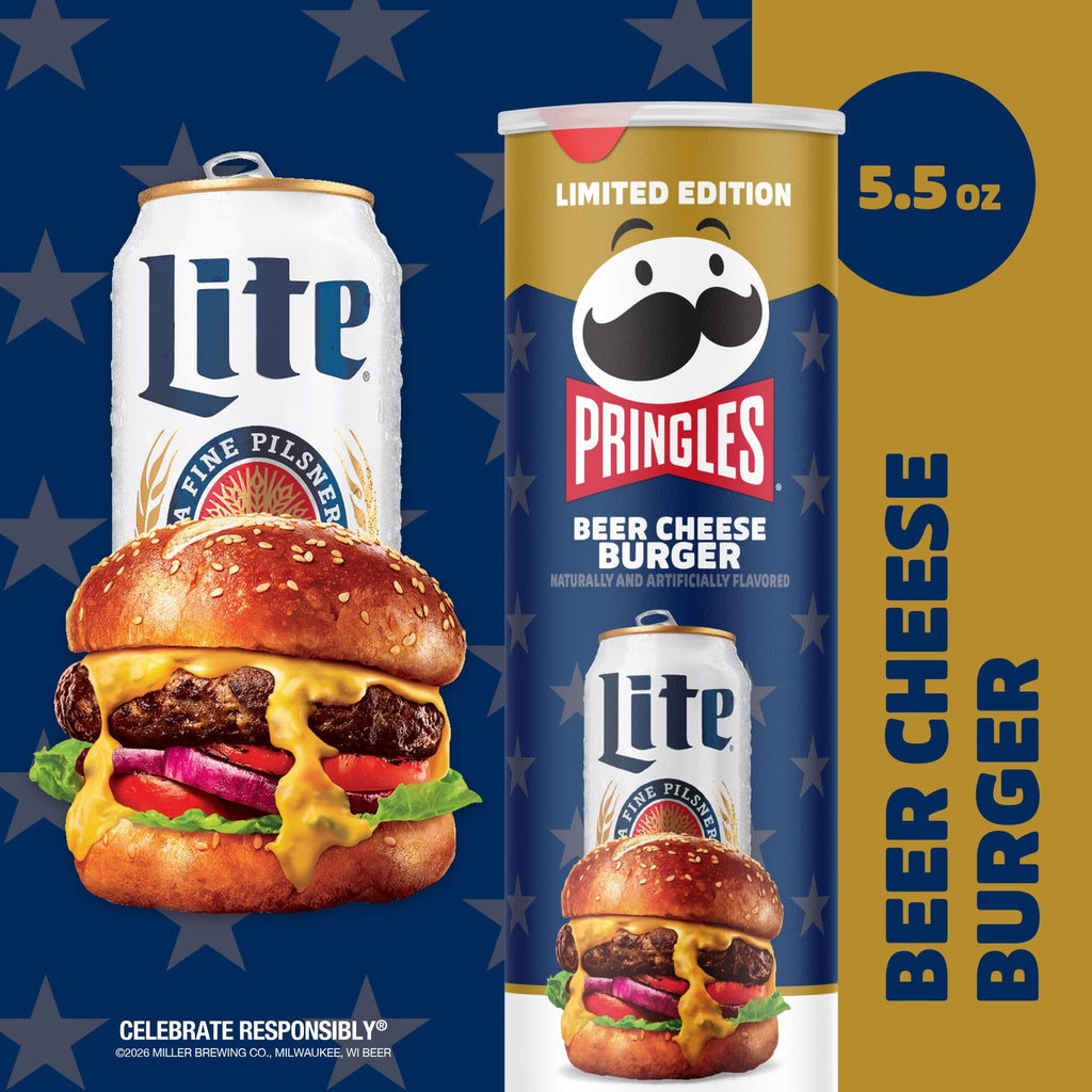 Pringles Beer Cheese Burger