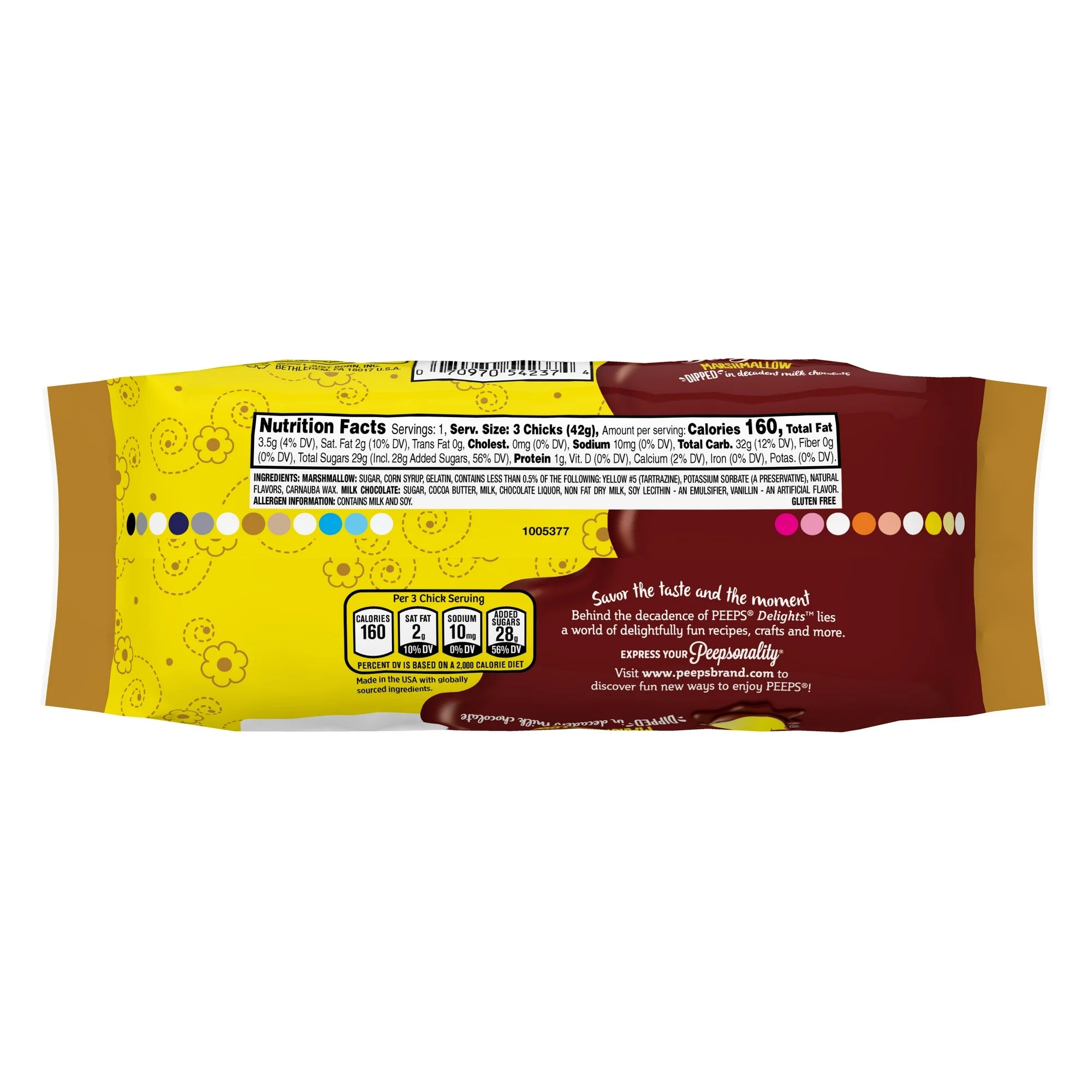 Peeps Milk Chocolate Dipped Marshmallow Chicks