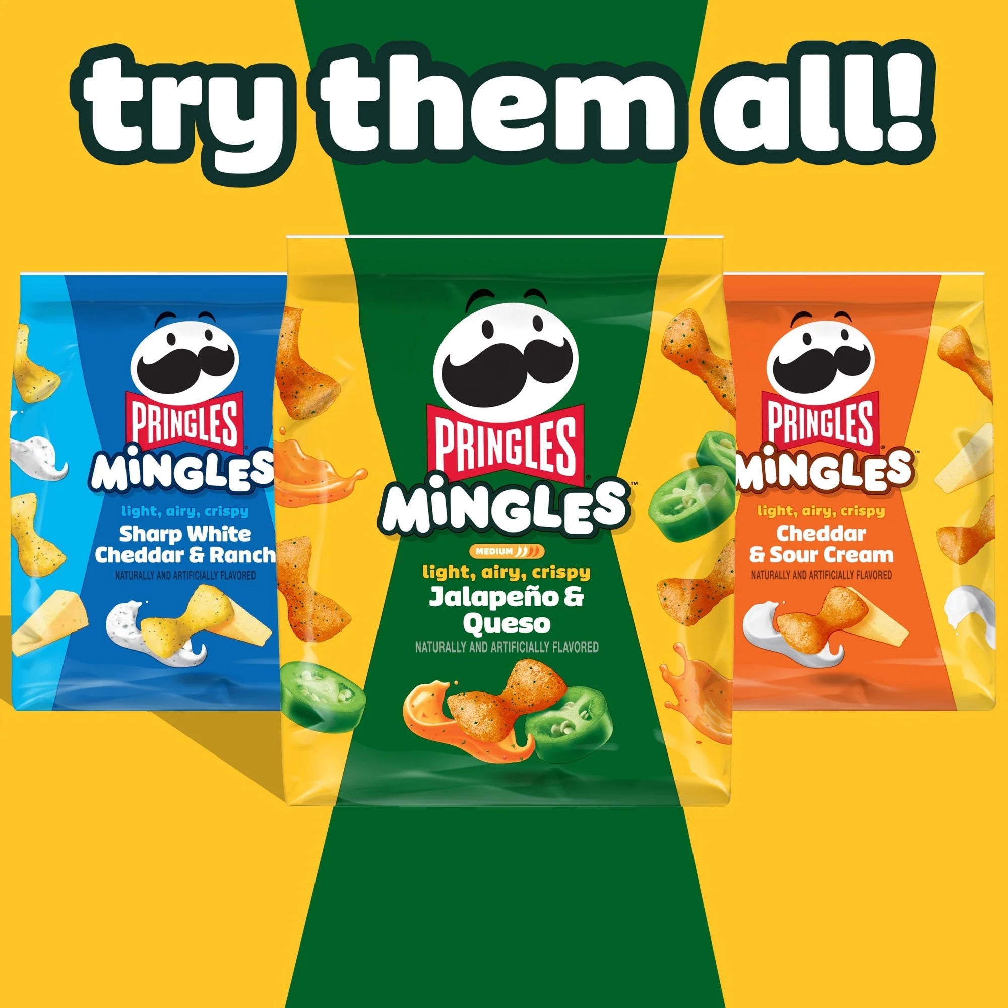 Pringles Mingles Jalapeno and Queso Puffed Snacks
