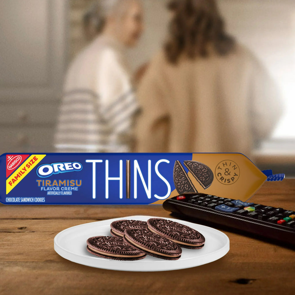 Biscuits Oreo Thins Tiramisu Crème Chocolat Sandwich – Biscuits Saveur Dessert Café