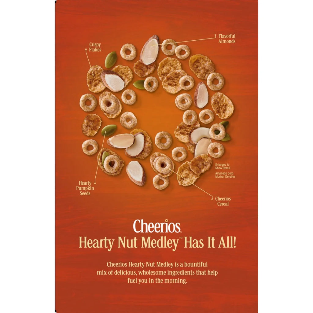 Cheerios Hearty Nut Medley Maple Cinnamon Cereal