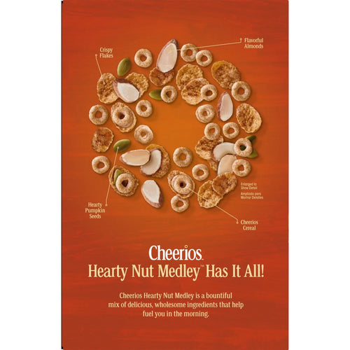 Cheerios Hearty Nut Medley Maple Cinnamon Cereal