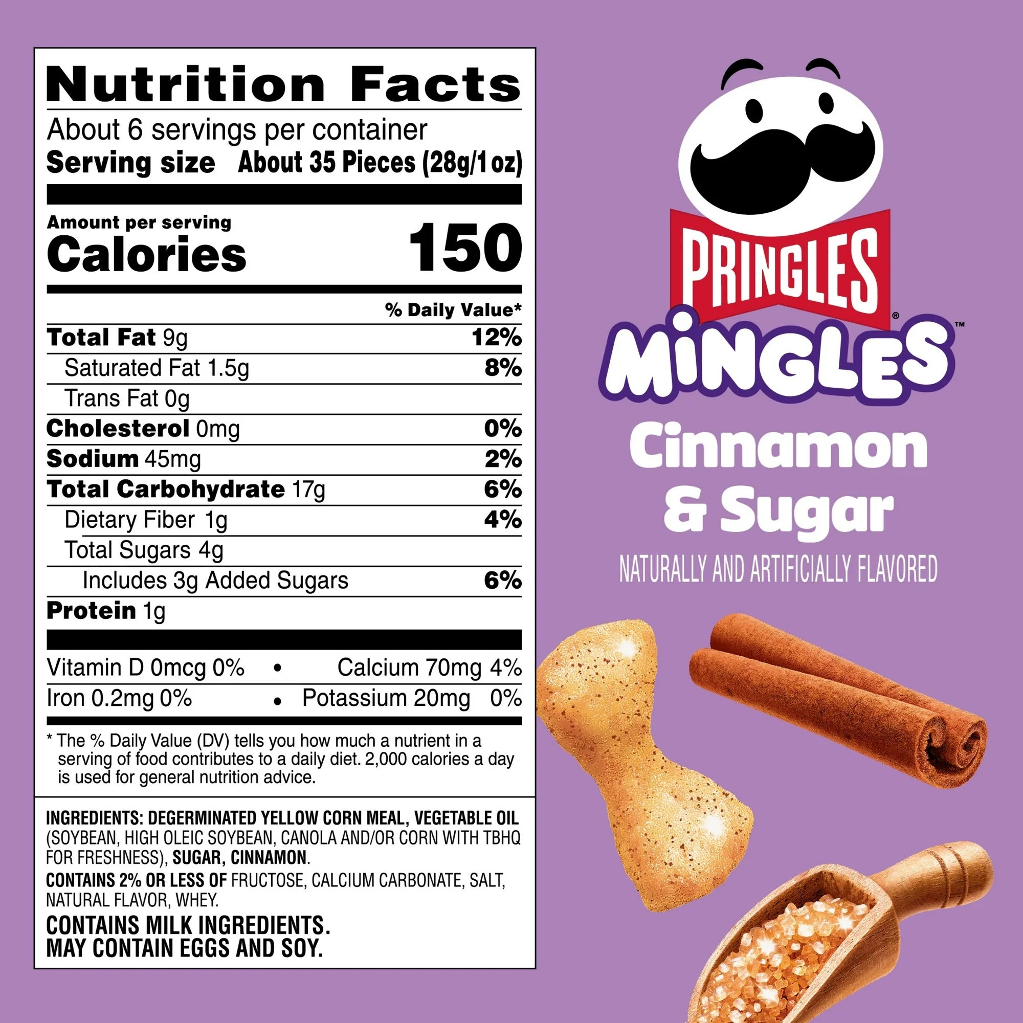 Pringles Mingles Cinnamon and Sugar Puffed Snacks