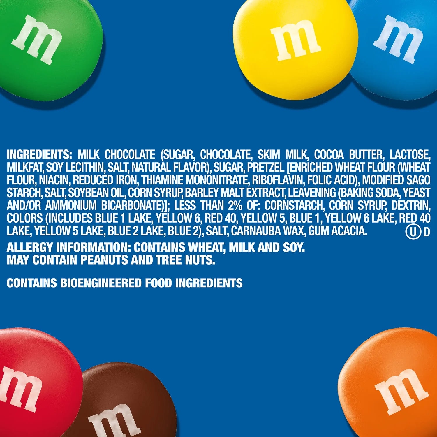 Bonbons au chocolat au lait et bretzels M&M's