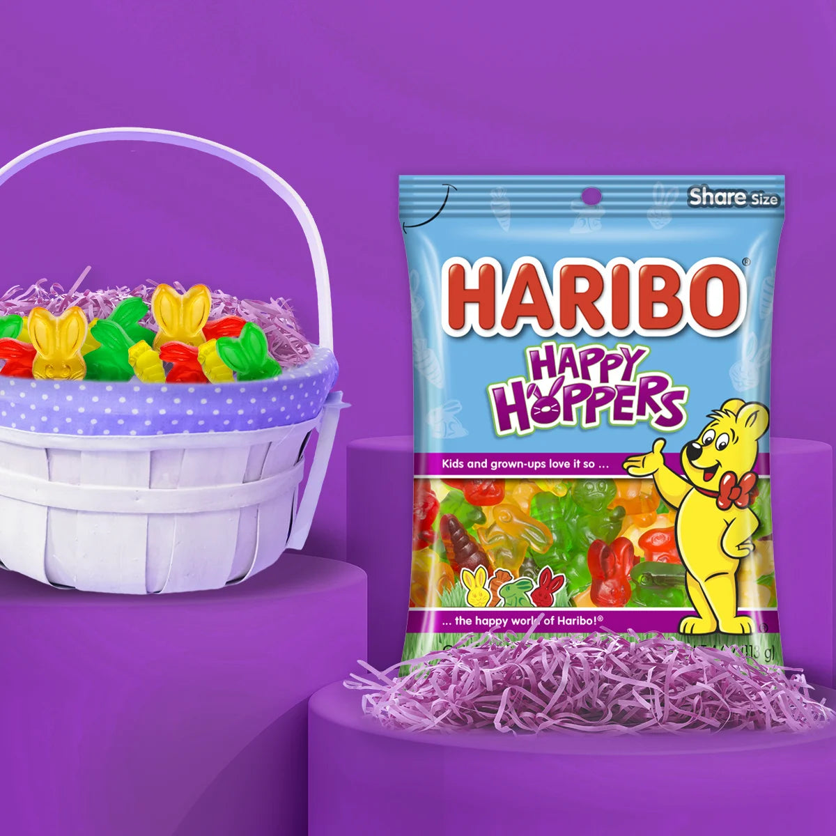 Haribo Happy Hoppers Lapins Gélifiés