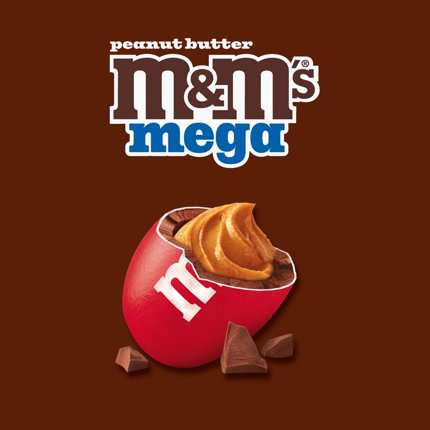 M&M's Mega Bonbons au chocolat et au beurre de cacahuète