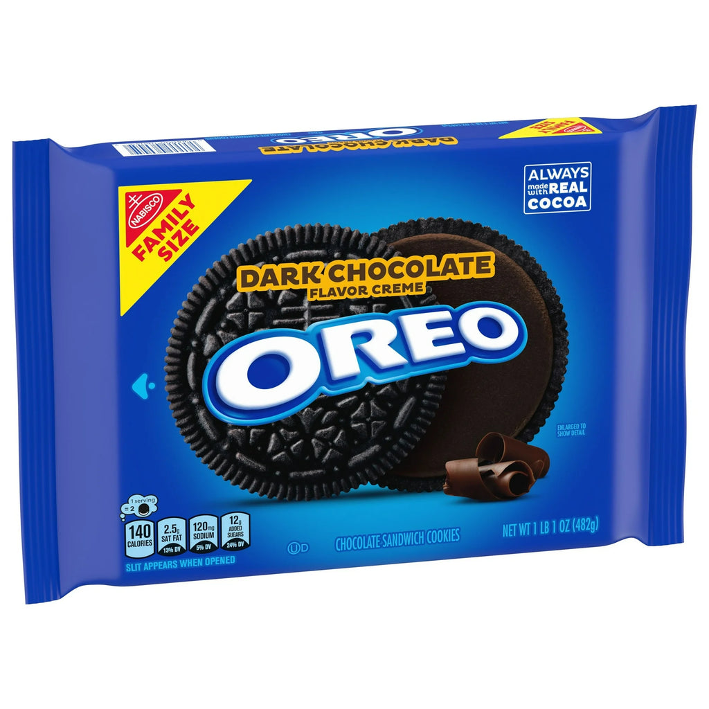 Oreo Dark Chocolate Creme Sandwich Cookies – Rich American Chocolate Creme Cookies