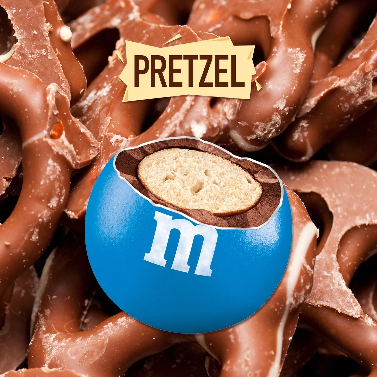 Bonbons au chocolat au lait et bretzels M&M's