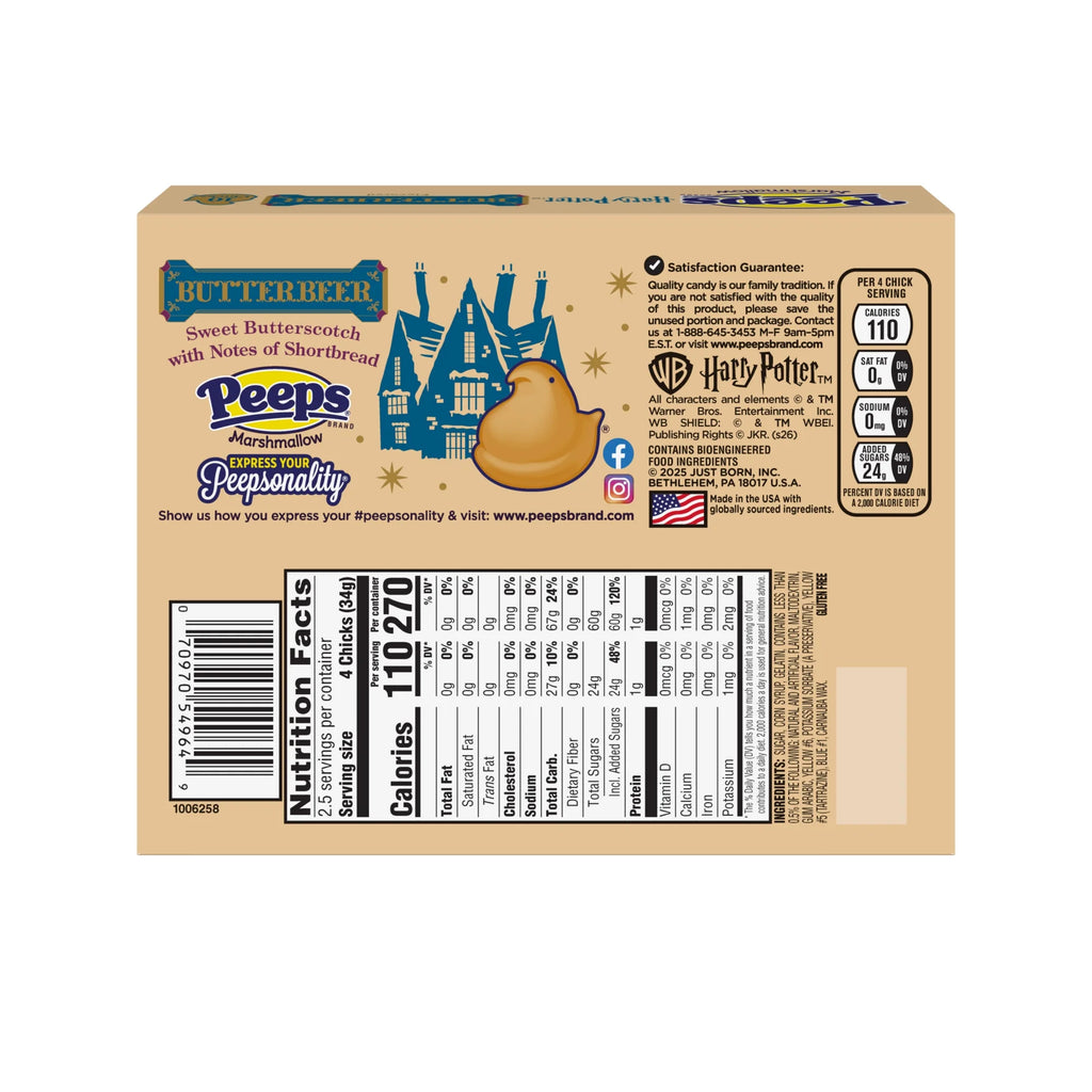 Peeps Harry Potter Butterbeer Marshmallow Chicks