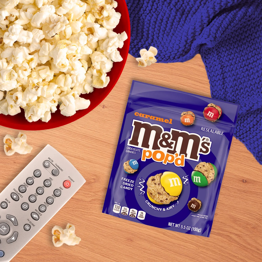 M&M's Pop'd Bonbons croquants au chocolat et caramel