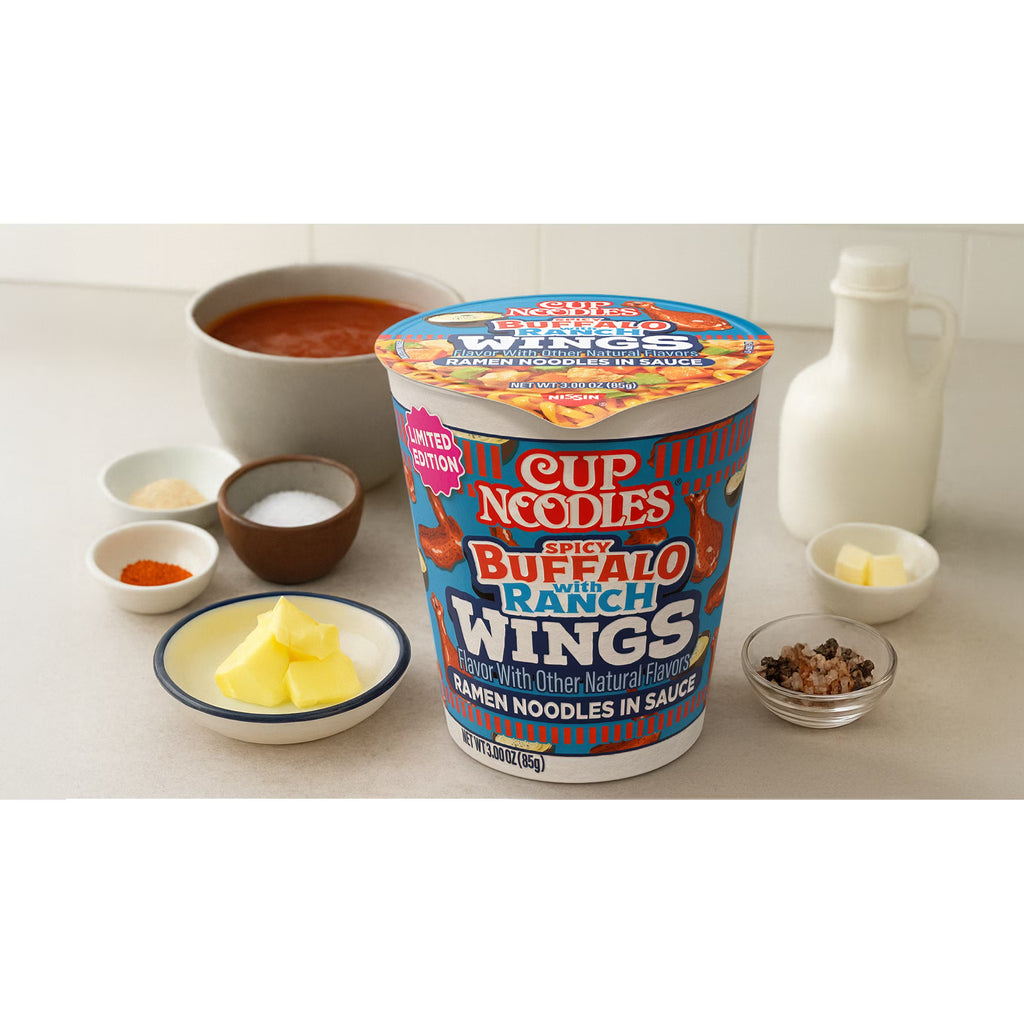 Nissin Cup Noodles Hot Wings Buffalo With Ranch Flavor