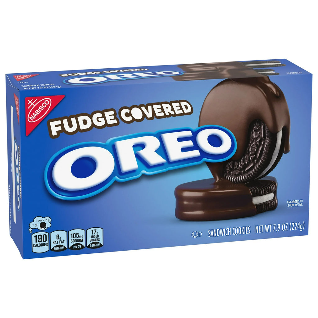 Oreo Fudge Covered Chocolate Sandwich Cookies – Chocolate Coated American Oreo Cookies