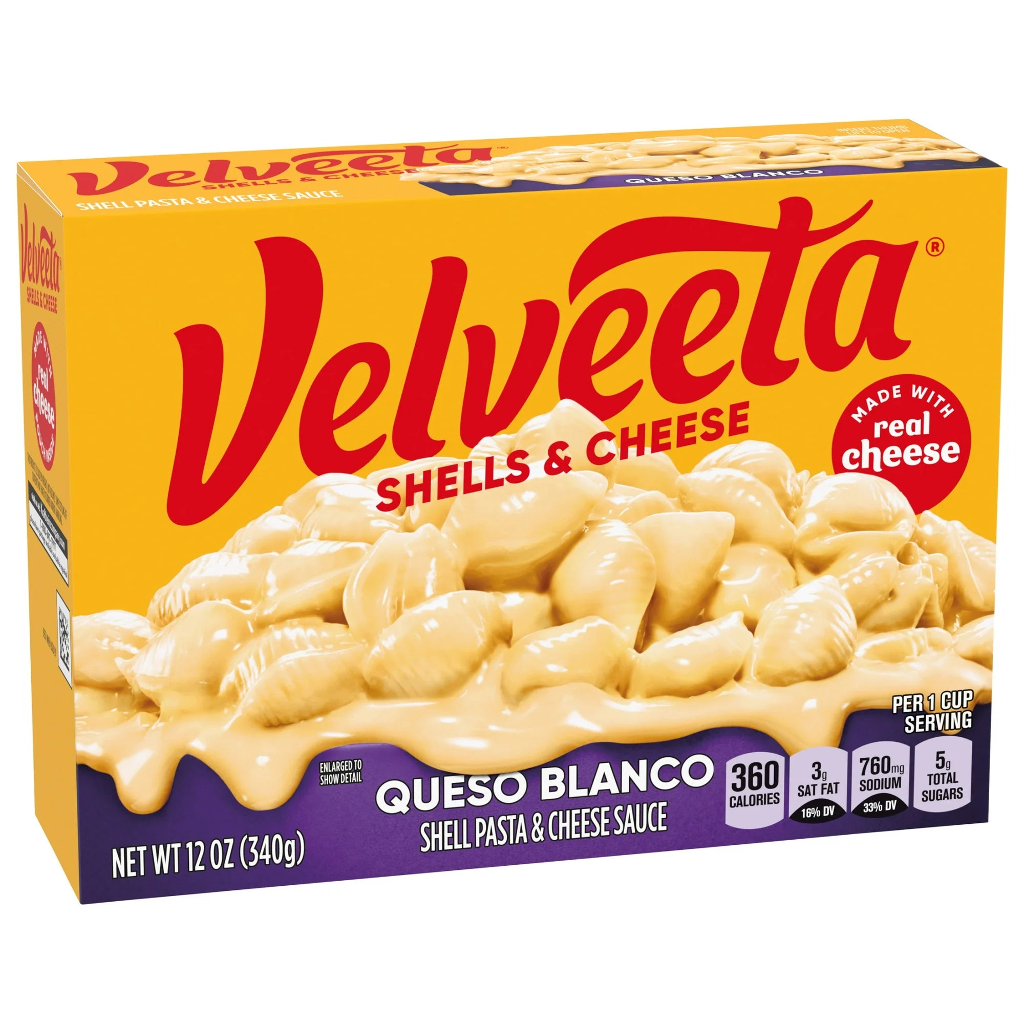 Velveeta Shells and Cheese Queso Blanco Mac and Cheese