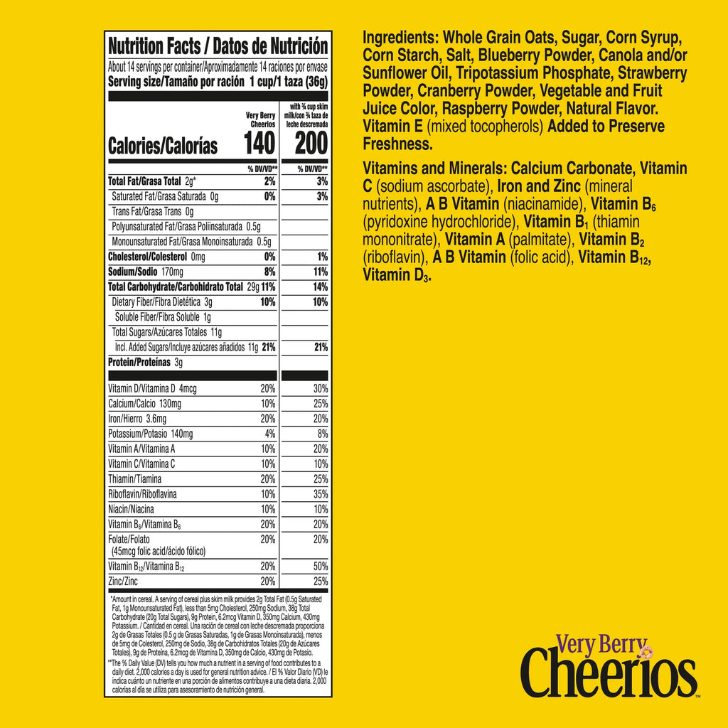 Very Berry Cheerios Cereal