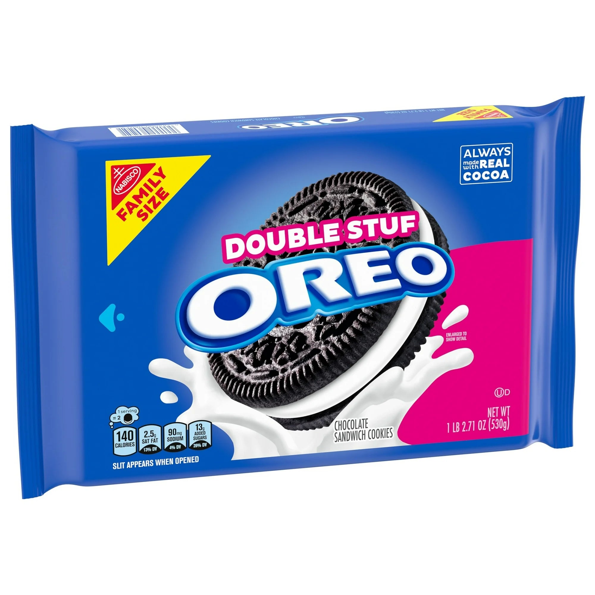 Oreo Double Stuf Chocolate Sandwich Cookies – Classic American Cookies with Extra Creme