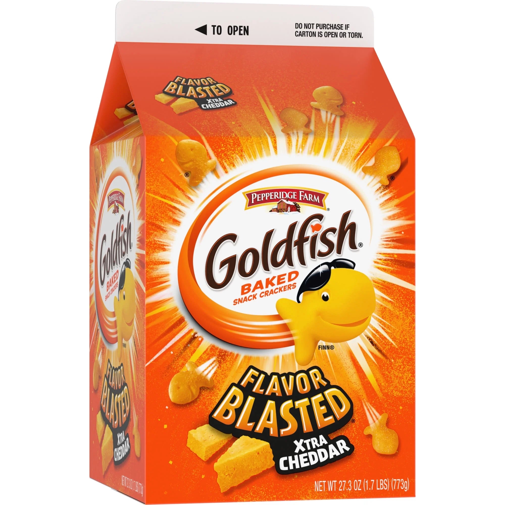 Goldfish Flavor Blasted Xtra Cheddar Cheese Crackers