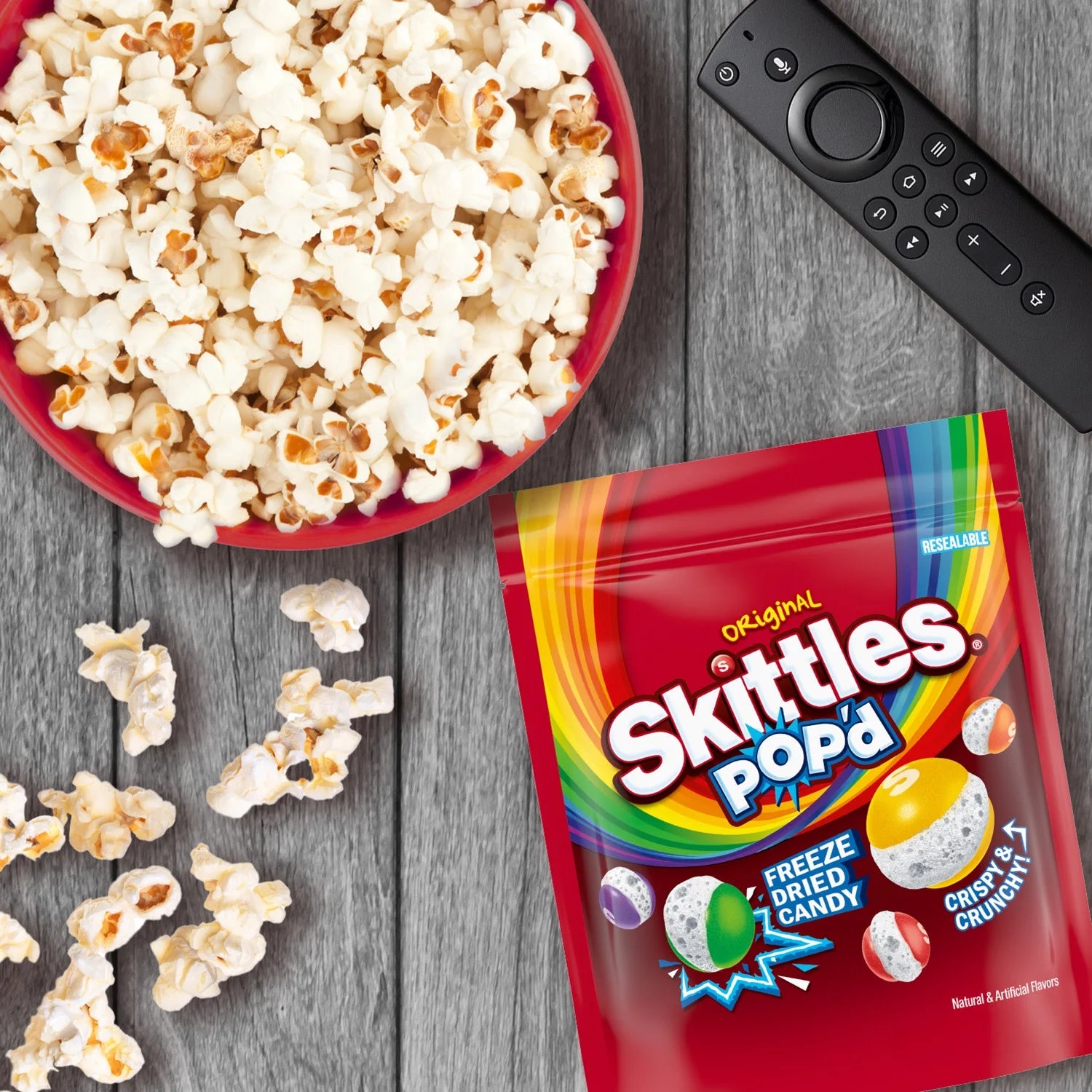 Skittles Pop'd Originals Freeze Dried Candy