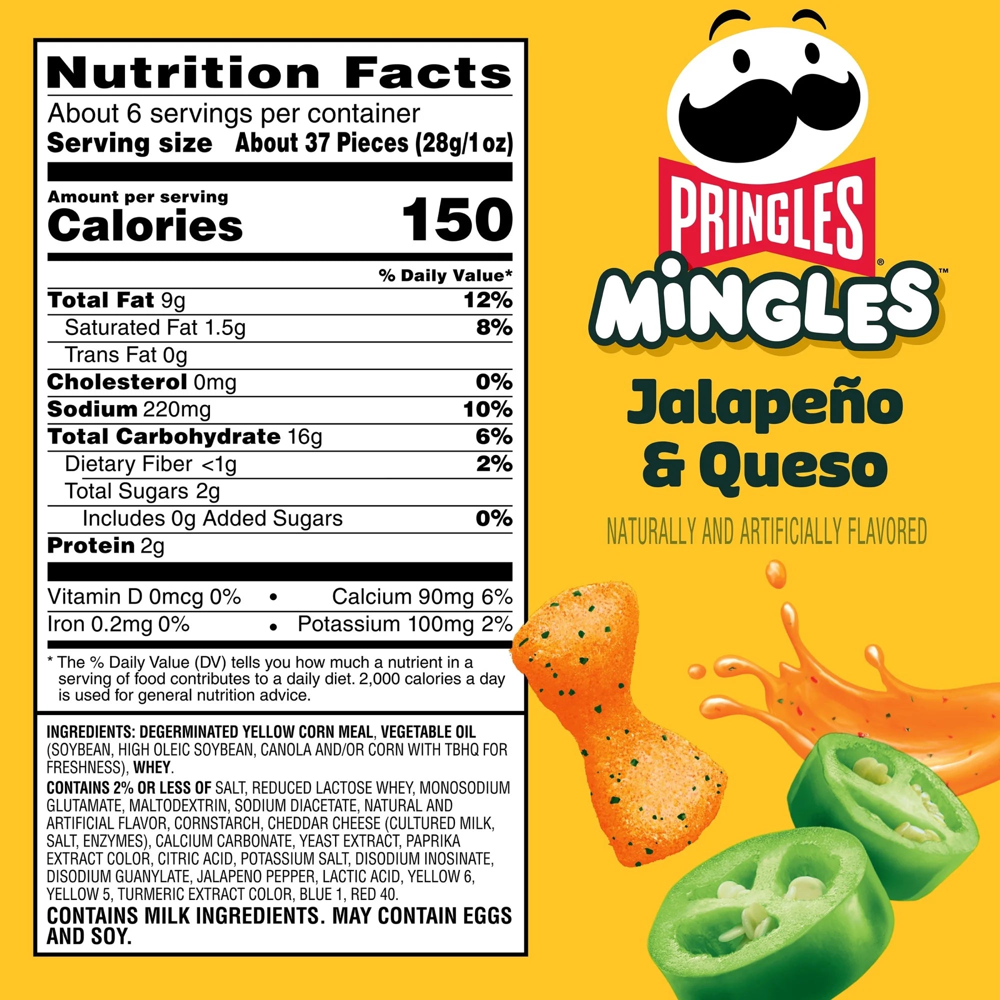 Pringles Mingles Jalapeno and Queso Puffed Snacks