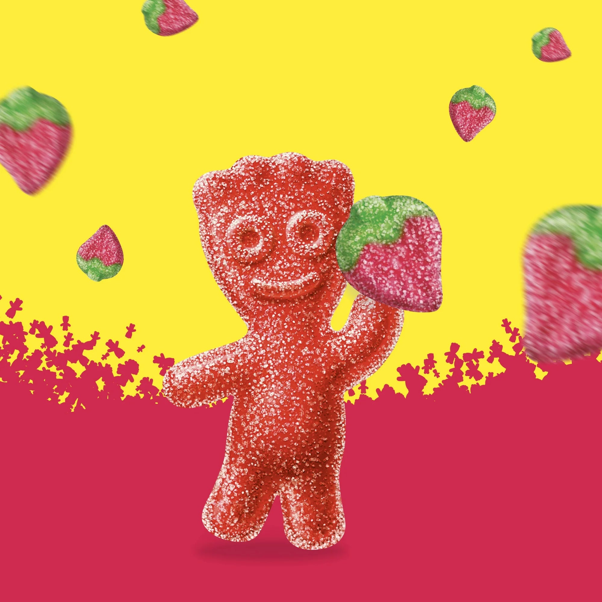 Bonbons mous et à mâcher Sour Patch Kids à la fraise