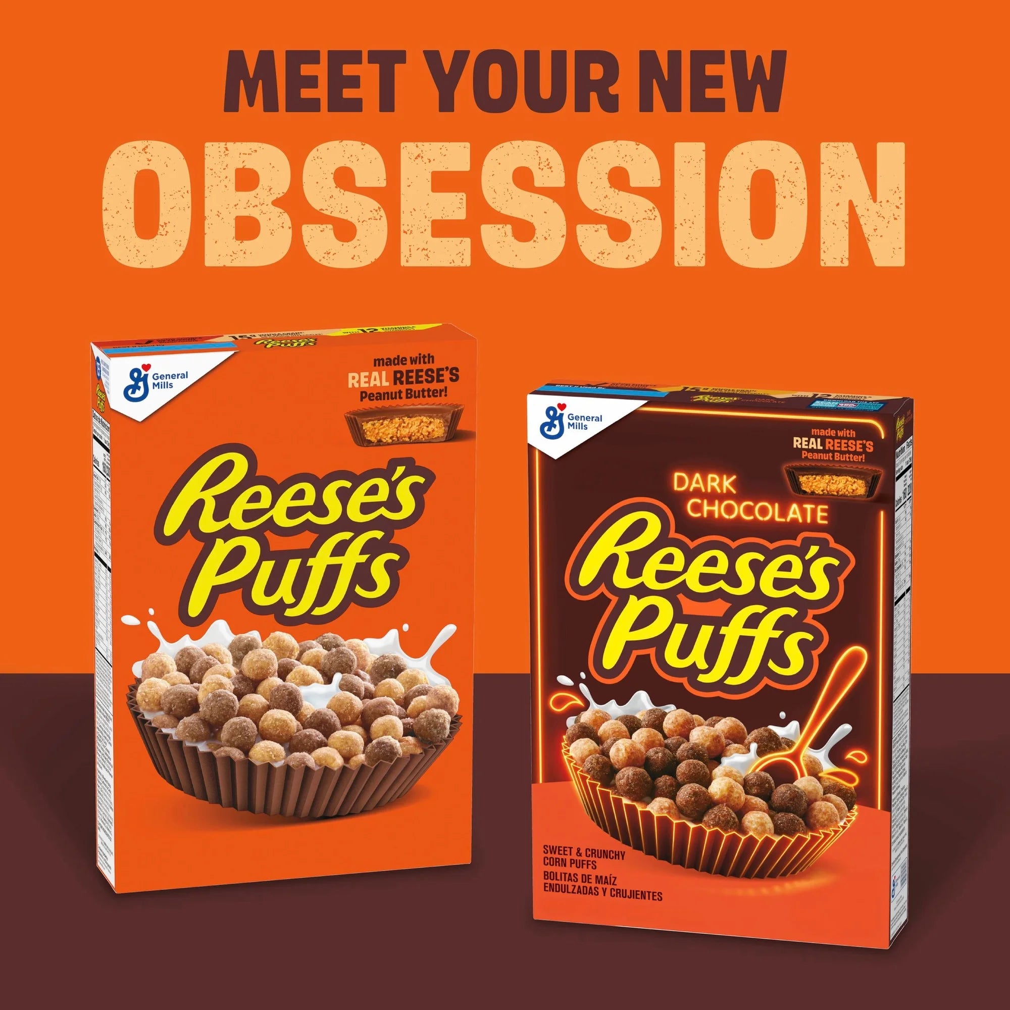 Reese's Puffs Dark Chocolate Cereal
