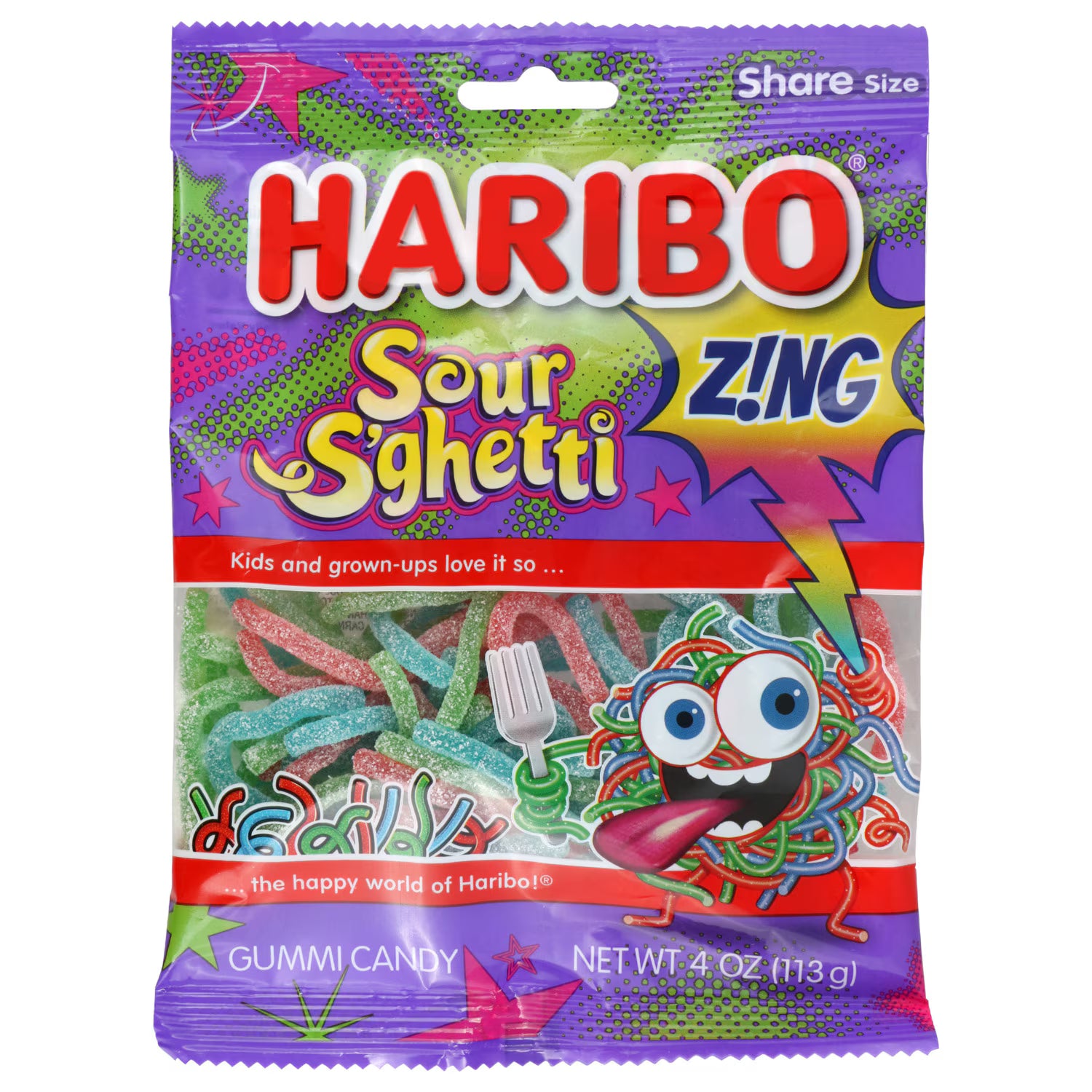 Haribo Sour S'ghetti Candy Strings