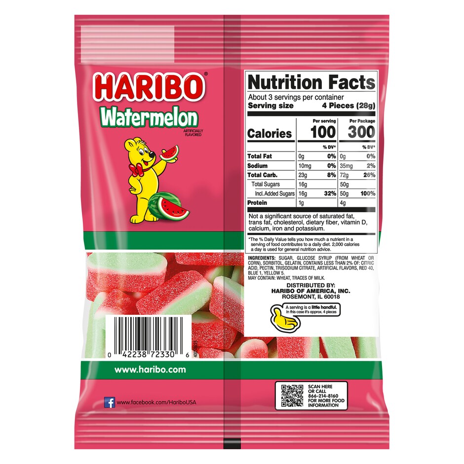 Bonbons Haribo saveur pastèque