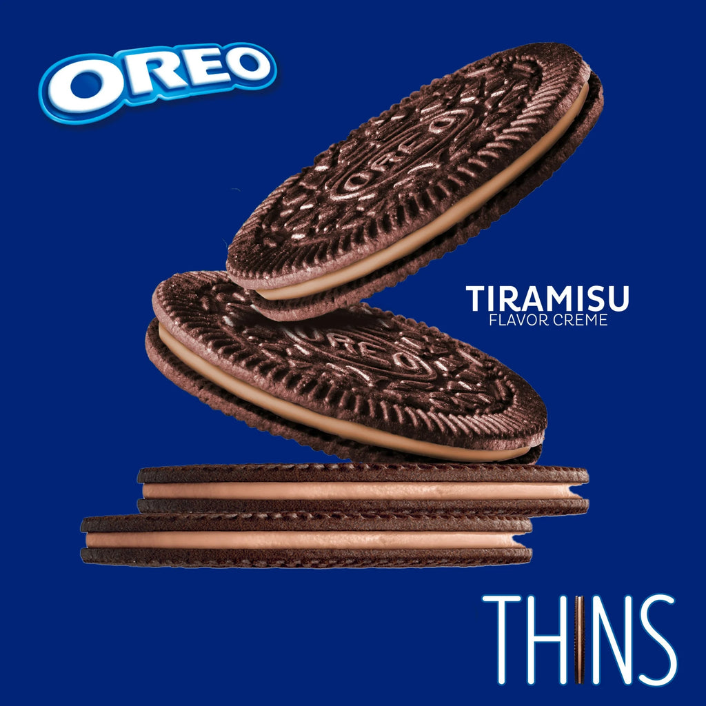 Biscuits Oreo Thins Tiramisu Crème Chocolat Sandwich – Biscuits Saveur Dessert Café