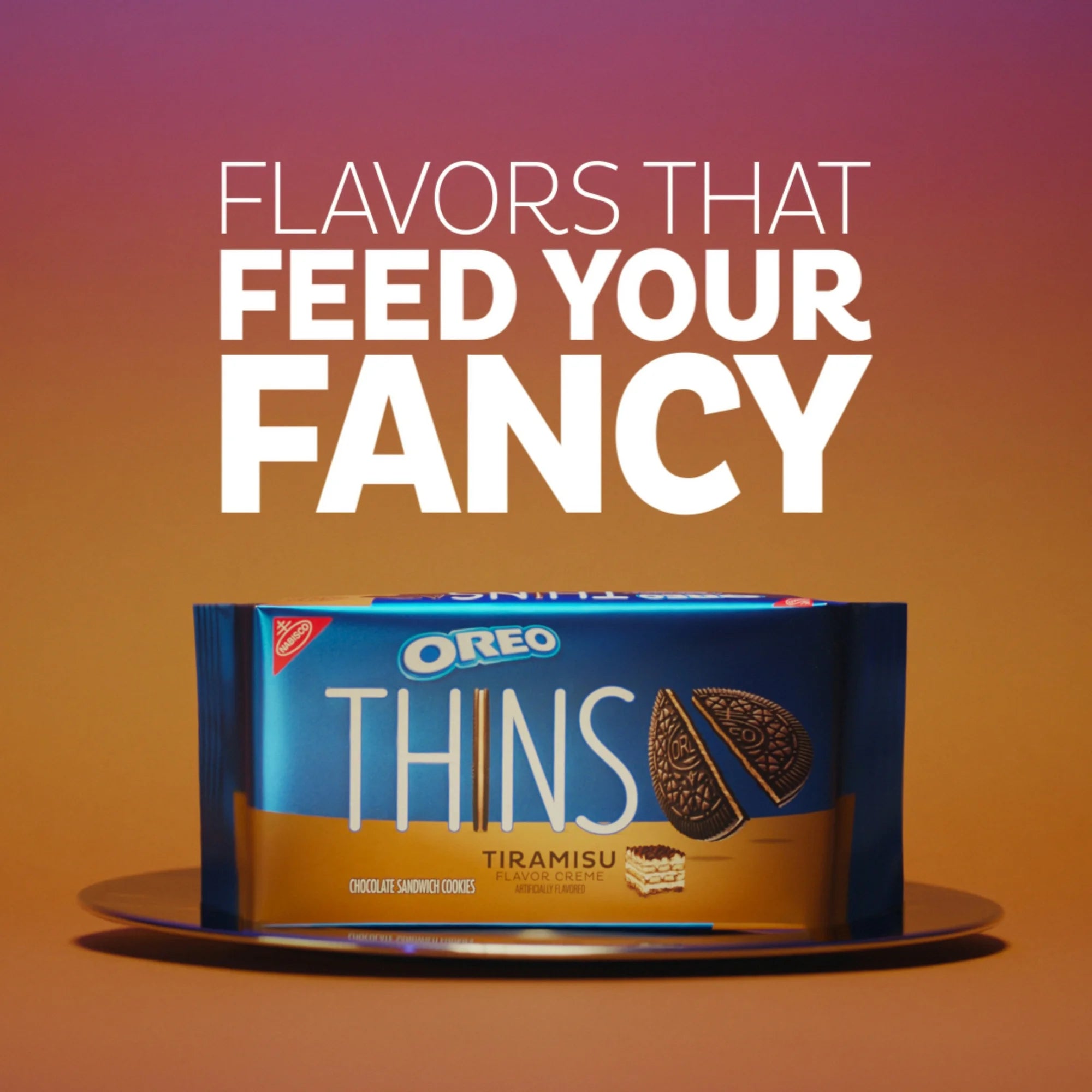 Biscuits Oreo Thins Tiramisu Crème Chocolat Sandwich – Biscuits Saveur Dessert Café
