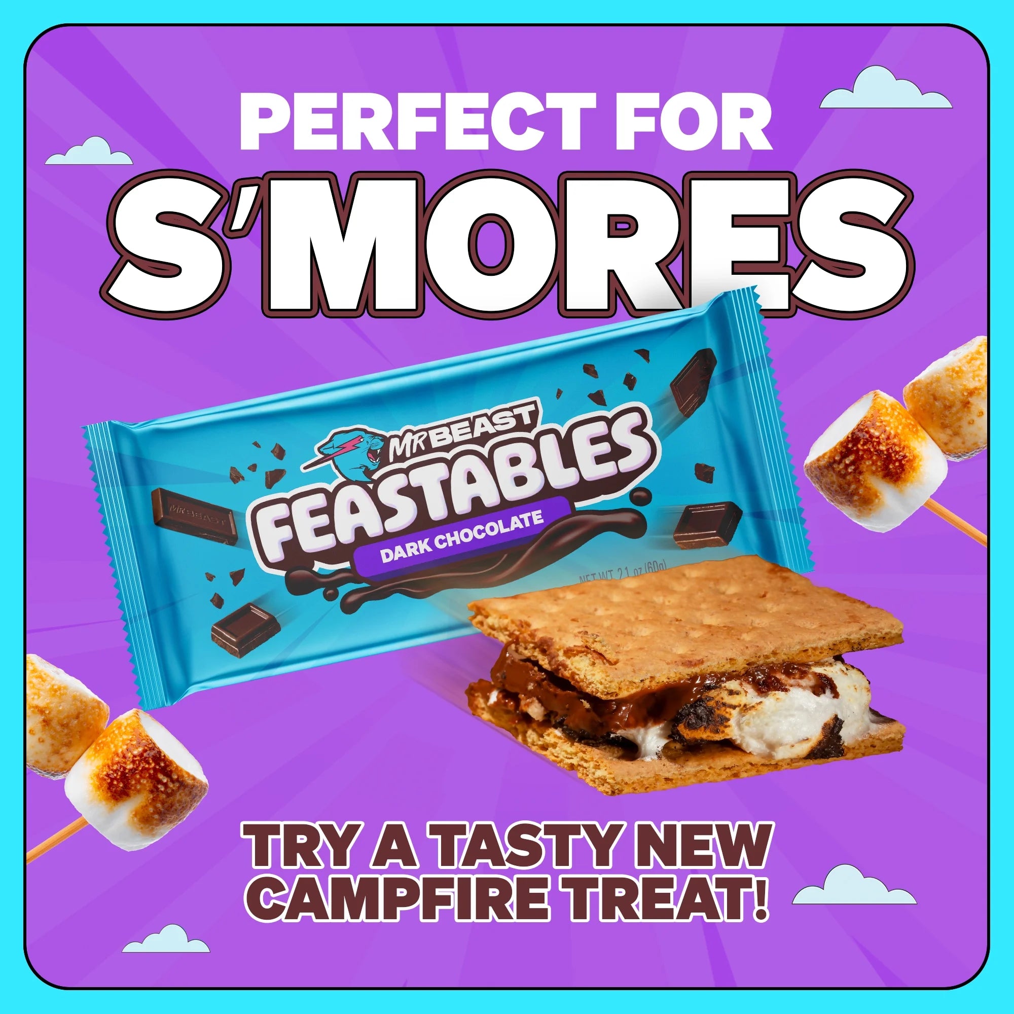 Feastables MrBeast Barre de chocolat noir