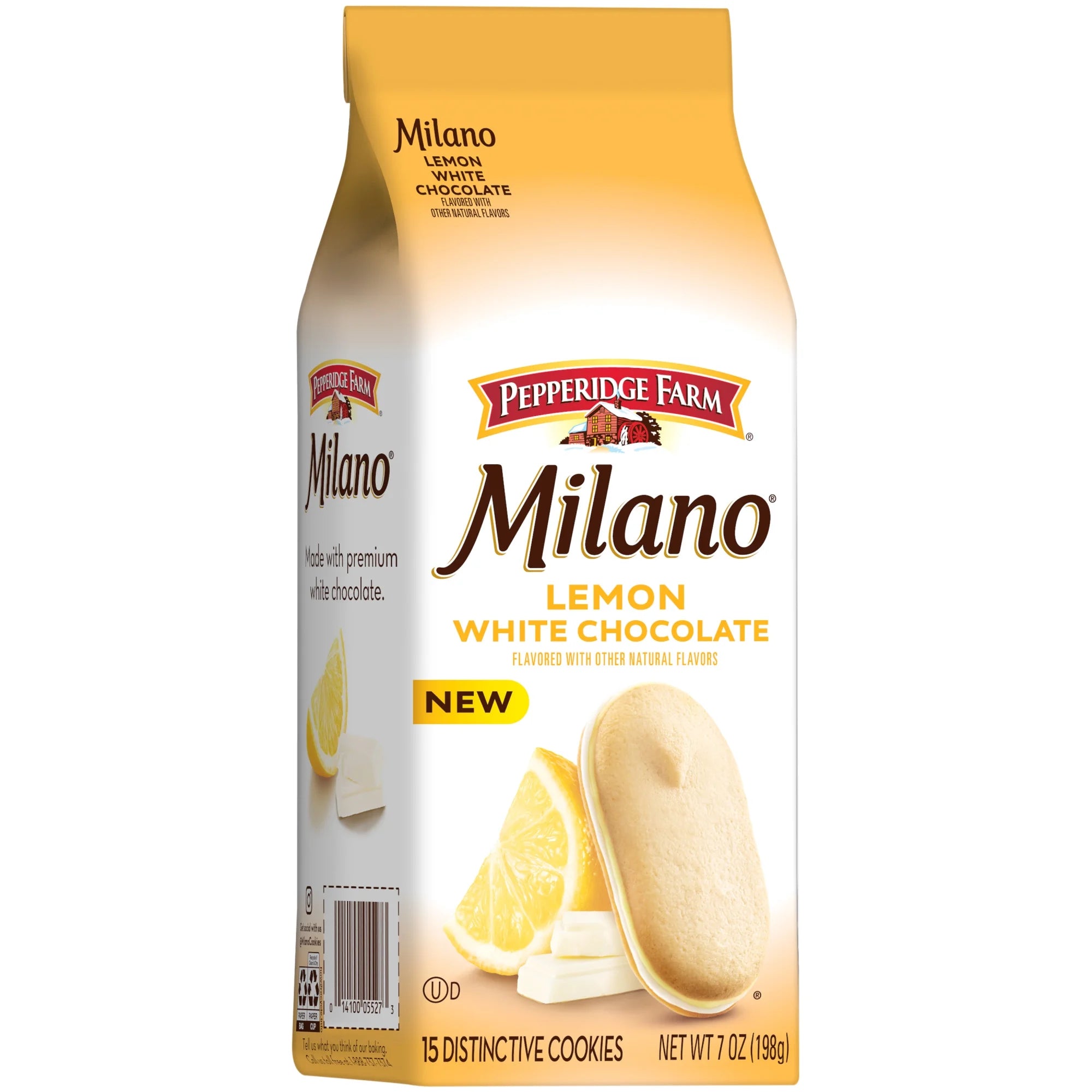 Biscuits Pepperidge Farm Milano au chocolat blanc et au citron – Biscuits américains classiques