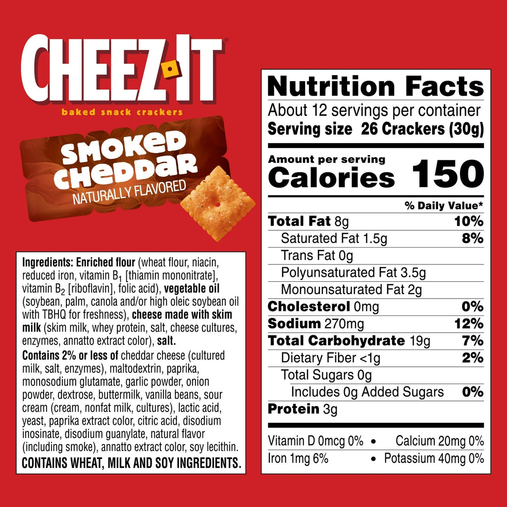 Cheez-It Smoked Cheddar Cheese Crackers