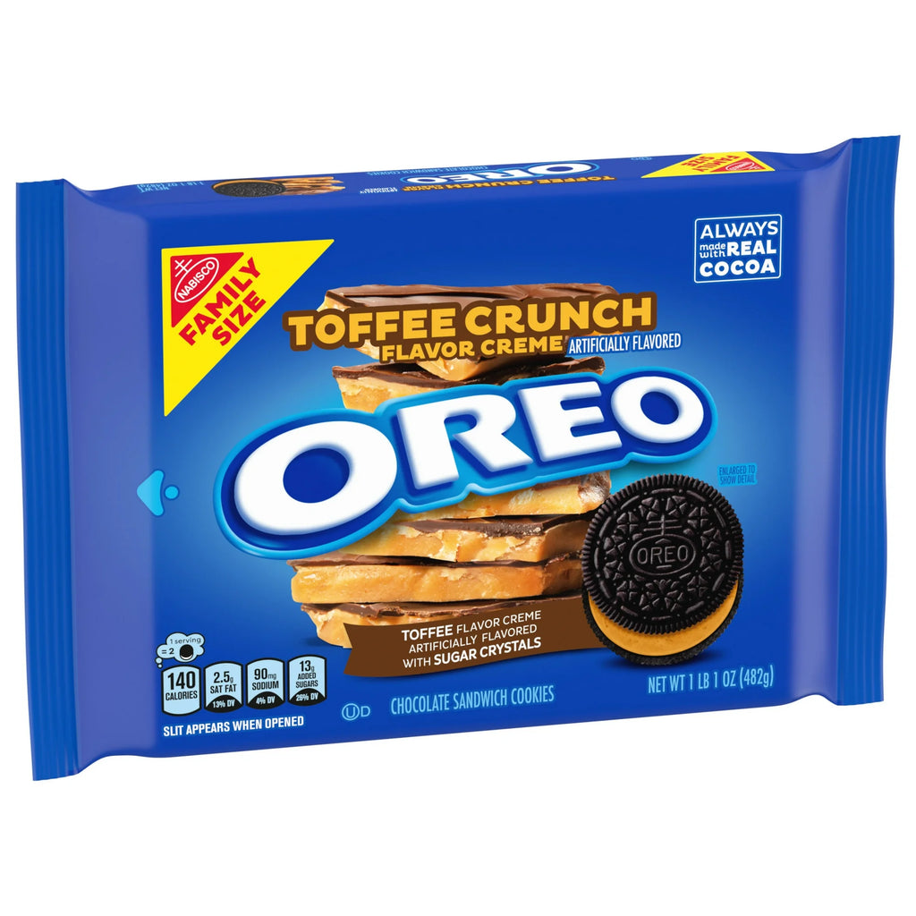 Oreo Toffee Crunch Creme Sandwich Cookies – American Chocolate Cookies with Toffee Flavor