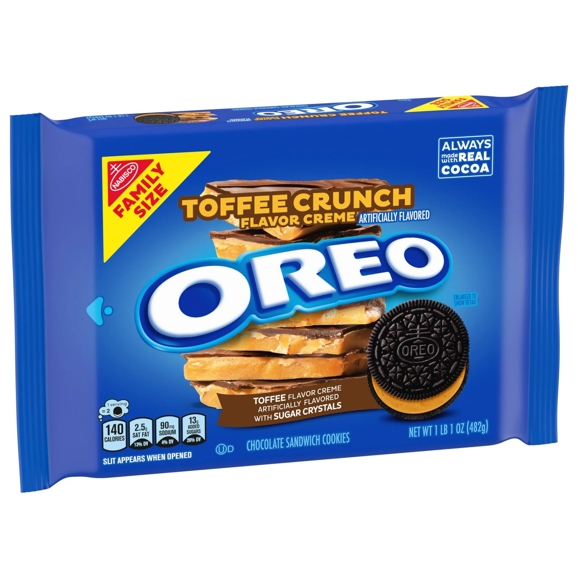 Oreo Toffee Crunch Creme Sandwich Cookies – American Chocolate Cookies with Toffee Flavor