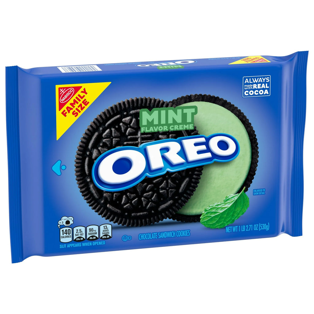 Oreo Mint Creme Sandwich Cookies – American Chocolate Cookies with Mint Filling