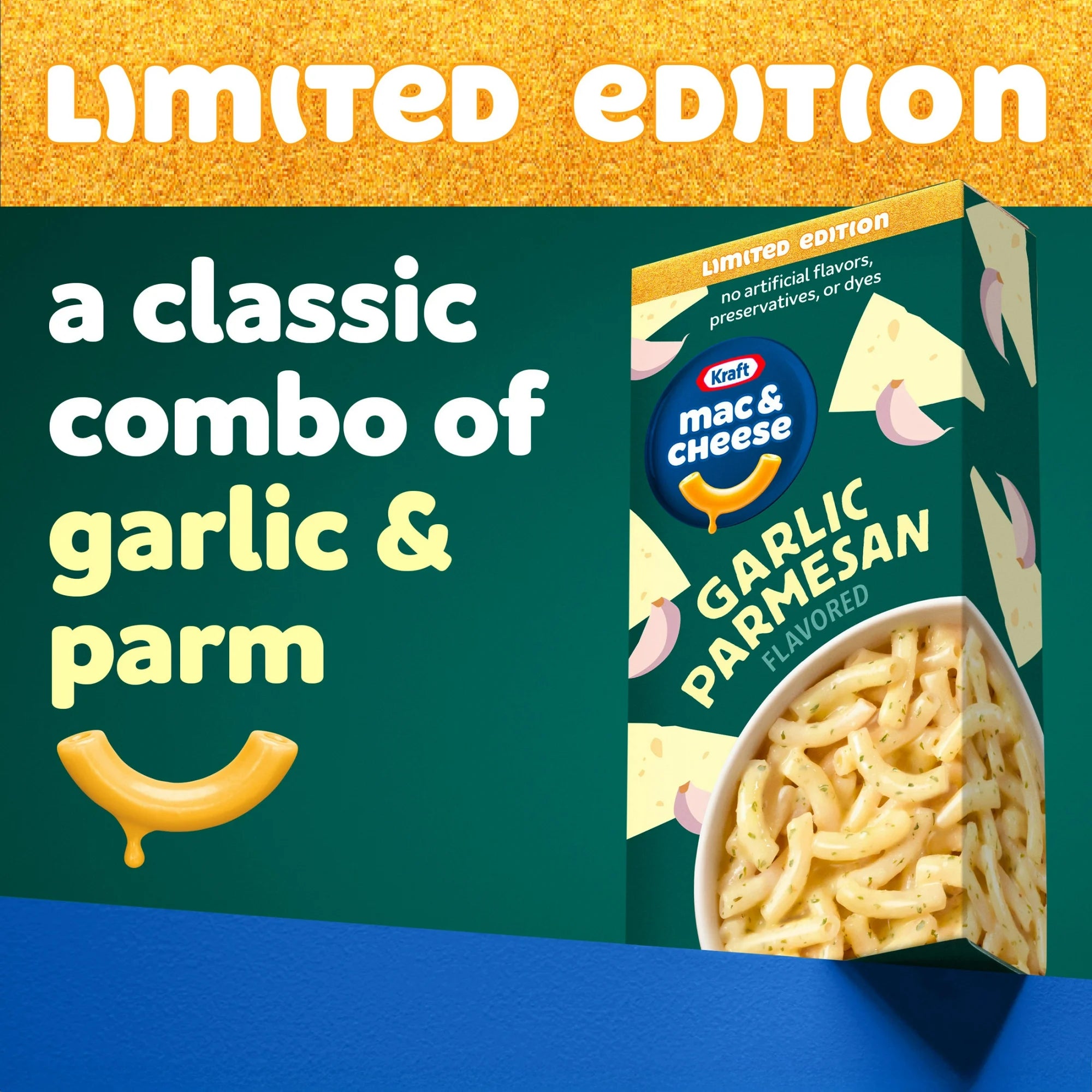 Macaroni au fromage Kraft à l'ail et au parmesan