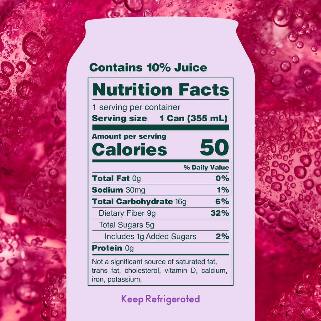 Olipop Boisson gazeuse prébiotique raisin classique
