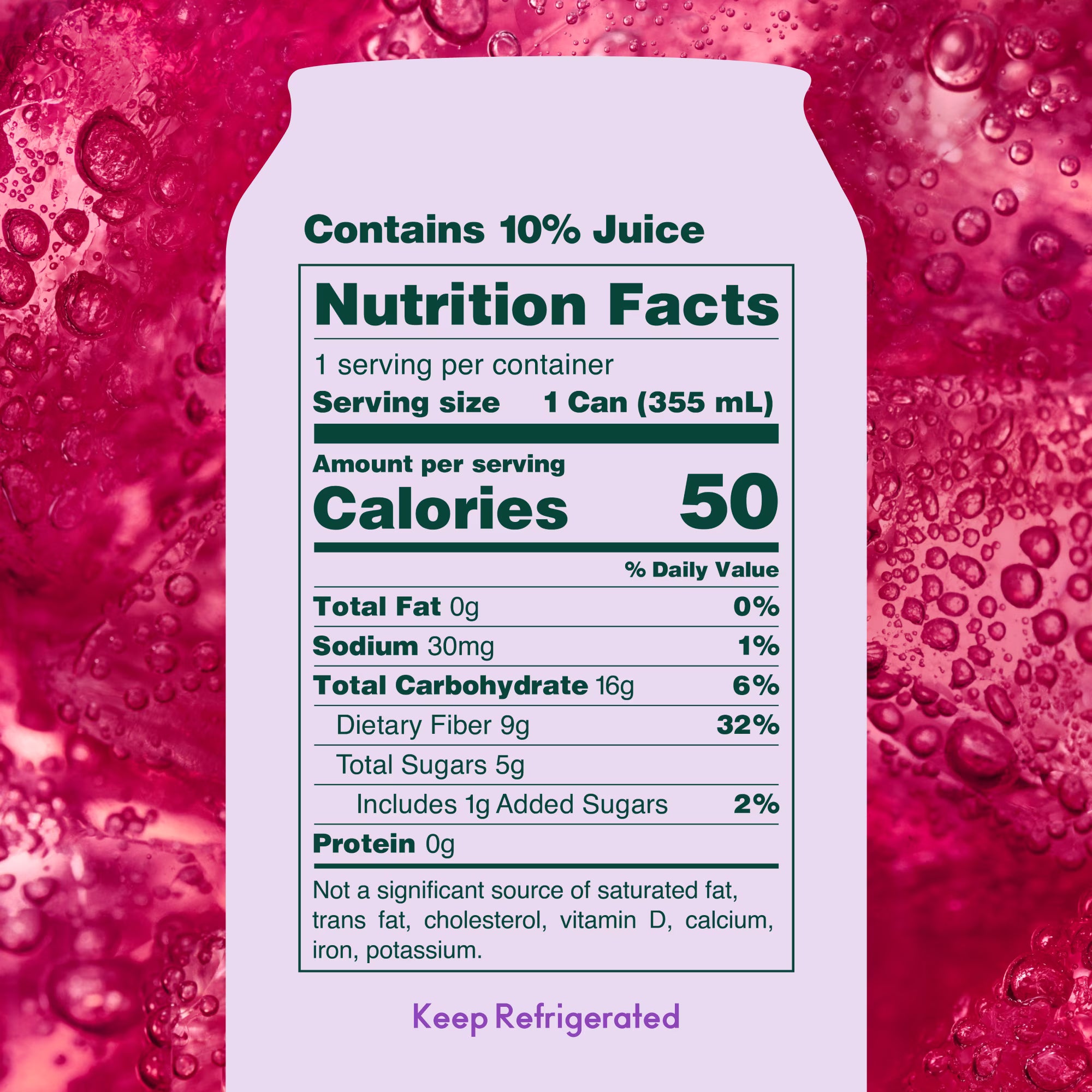 Olipop Boisson gazeuse prébiotique raisin classique